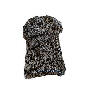 Gap Black And White Geometric Shift Dress XS